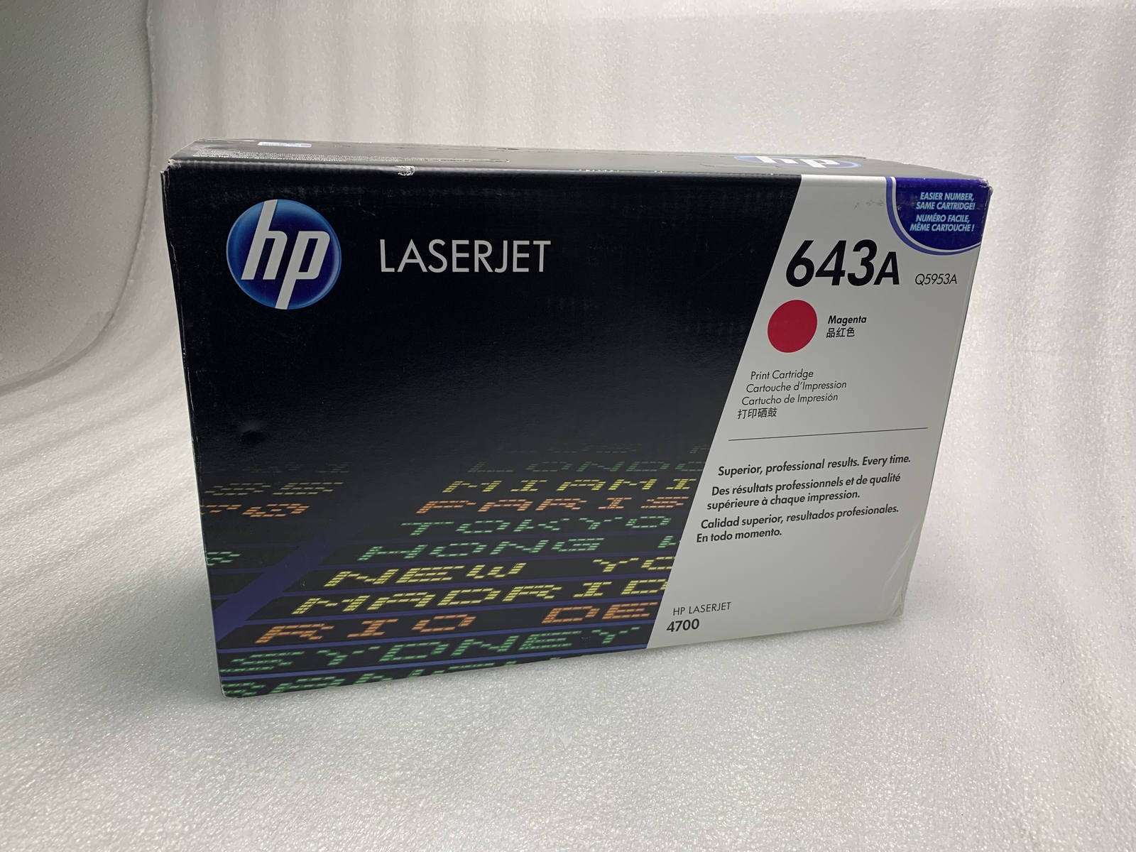 Genuine OEM Sealed HP Laserjet 4700 Magenta 643A Toner Cartridge Q5953A