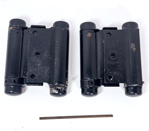 2 Two Vintage 3029 Bommer Double Acting Spring Hinges For Swing Door Made In USA - Picture 4 of 21