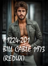 MALE PORTRAIT #1224-201- bill cable 1983 redux- free shipping in  usa