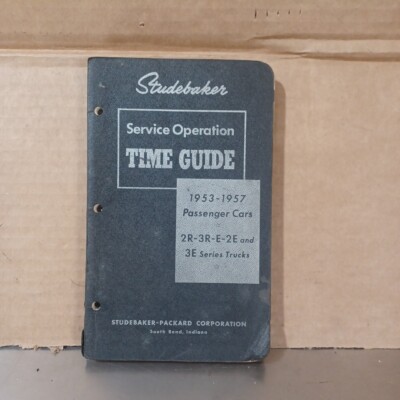 1953-1957 Studebaker Service Operation Time Guide