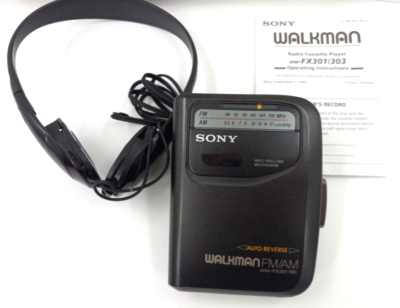 SONY WM-SS ステレオカセットプレーヤー Vintage Sony Walkman WM-FX301 Auto Reverse Cassette Player AM/FM