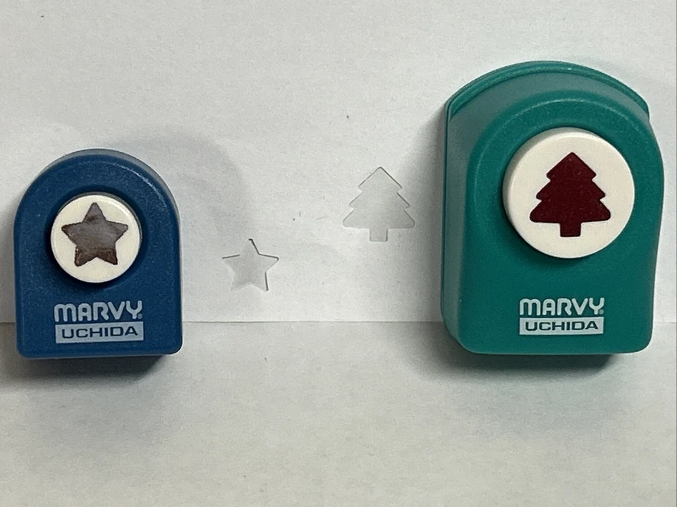 Punzón de papel ÁRBOL DE NAVIDAD Y ESTRELLA de Marvy Uchida Foto 3 de 3