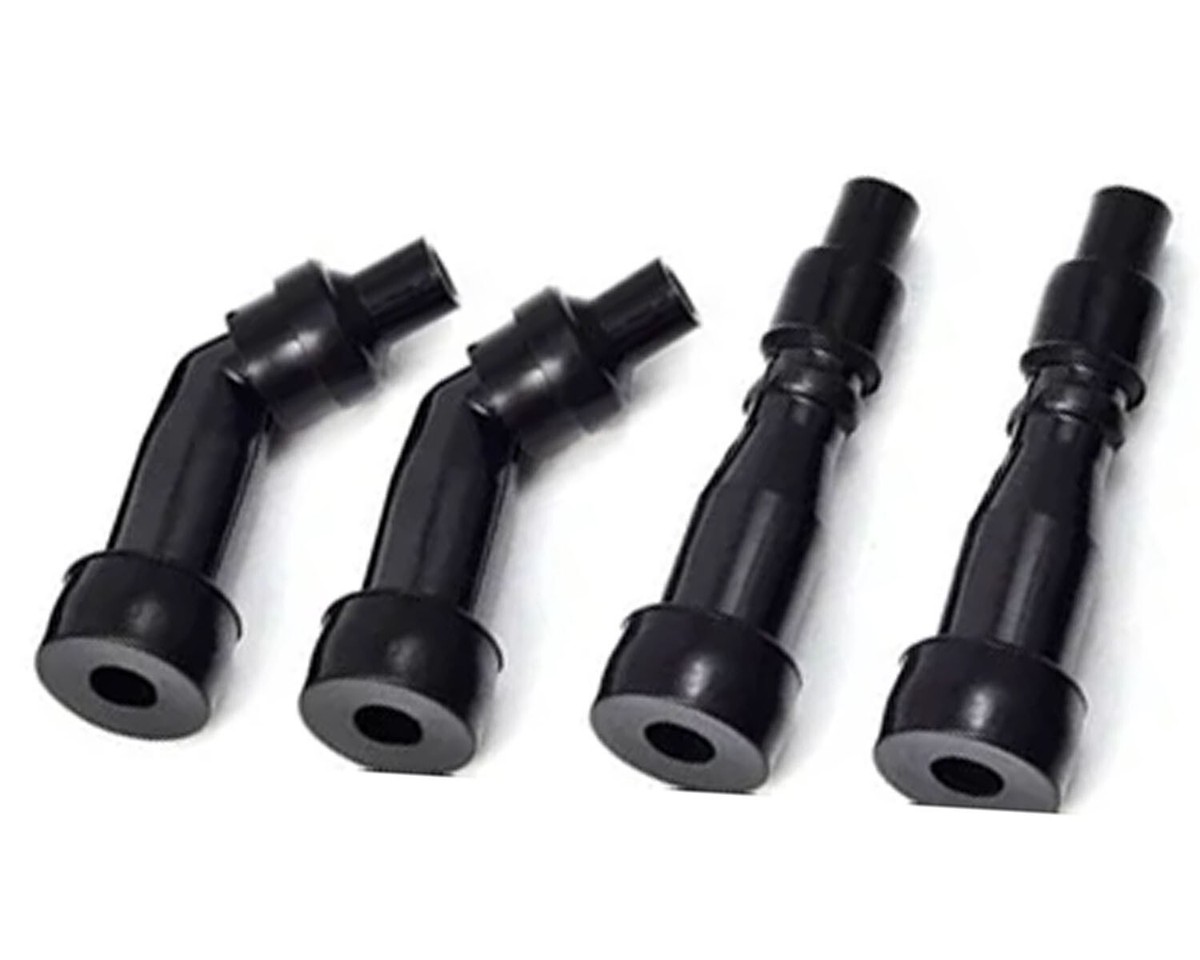 バッチ 4個 2x Ignition Coils + Caps Dual Output 4 ohm Kawasaki KZ650