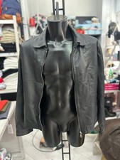 Reeve Men's Leather Jacket Man Size 52 Black LLV1095