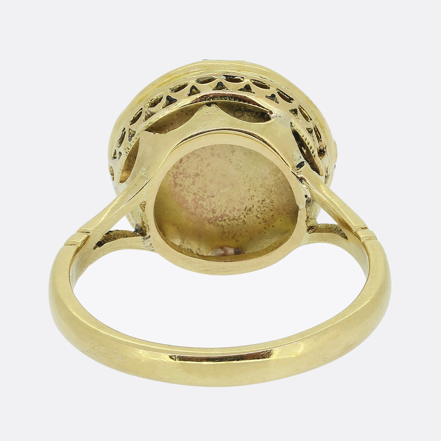 Victorian Ruby and Diamond Cluster Ring - 18ct Ye… - image 4