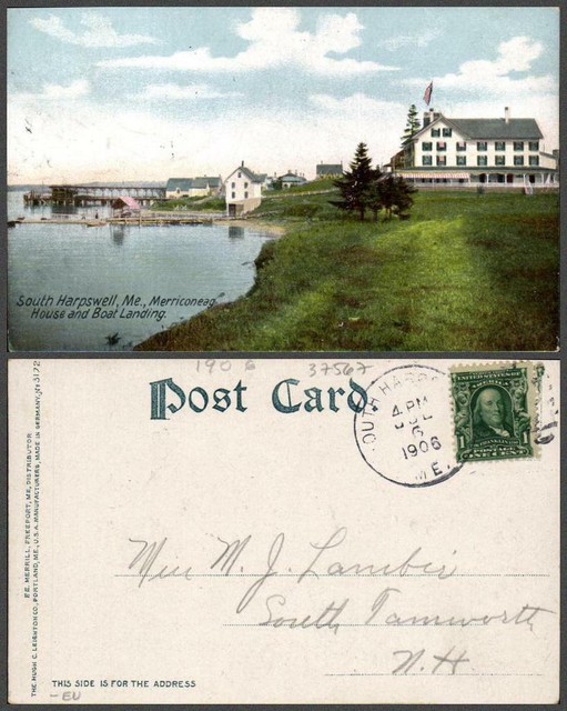 MAINE South Harpswell VINTAGE POSTCARD eBay