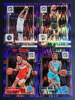 2022-23 Optic Basketball PURPLE SHOCK PRIZMS You Pick - 2 Card Minimum