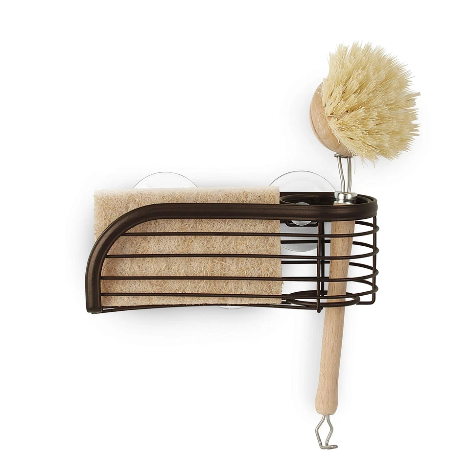 Soporte para esponja y cepillo Ashley bronce Foto 2 de 4