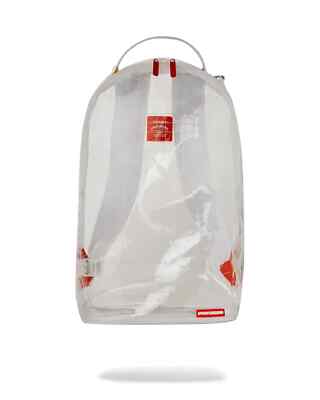 SPRAYGROUND CLEAR VISION SHARKS IN PARIS 100% ALL CLEAR B5965 NEW IN BAG w/TAGS
