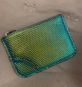 comme des garcons zip around wallet pattern