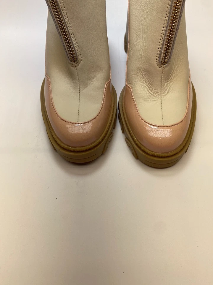 Sorel Mujer Brex Cremallera Tacón Bloque Natural Pardox Rosa Impermeable Tacón Botas Talla 9 Foto 4 de 4