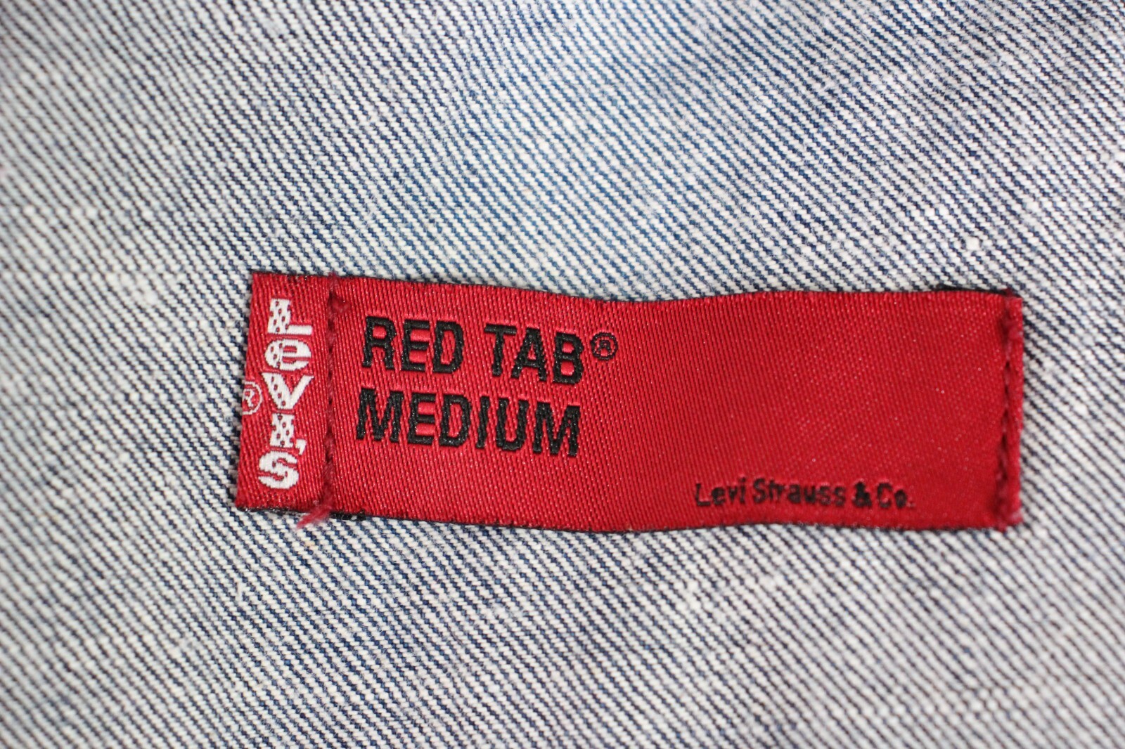 Levis Mens Medium Red Tab SAMPLE Chore Denim Jack… - image 3