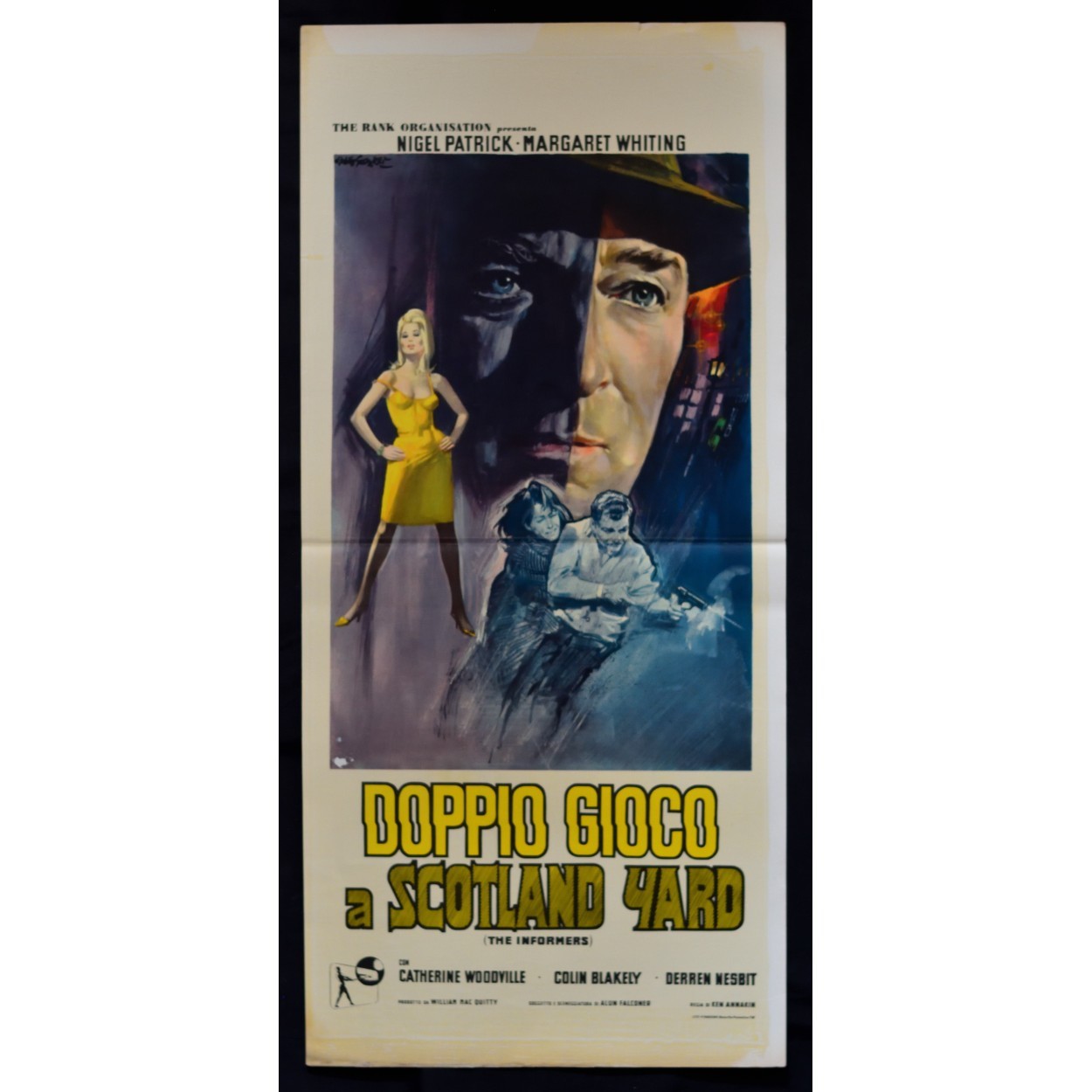 Locandina originale film Doppio gioco a Scotland Yard (1963) - Regia di Ken Annakin