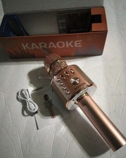 BONAOK Q37 Wireless Bluetooth Karaoke Microphine HIFi Speaker Rose Gold