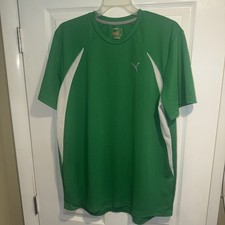 Puma Essential maglia uomo taglia XL verde/bianco sport lifestyle 