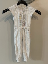 Disney licensed Light Gray Girls' Princess Graphic Jumpsuit Size 3T