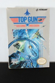 Top Gun The Second Mission Nintendo NES Game Box and Manual Complete CIB