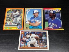 Lot of 4 Cecil Fielder Baseball Cards - Toronto Blue Jays & Detriot Tigers 