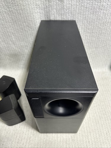 Bose Acoustimass 5 Series III Subwoofer 2x Double Cube Speakers Black - Picture 7 of 12