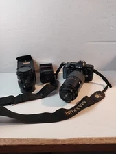 Minolta Maxxum 7000 AF 35mm Film Camera And Acc.  AF 70-210  Tested 
