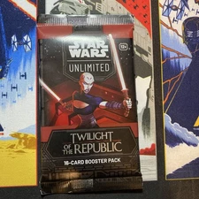 Star Wars Unlimited: Twilight of the Republic Booster Pack New Pack Art Varies