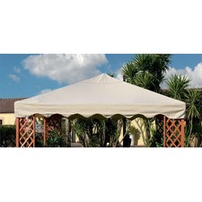 Top Copertura Telo Di Ricambio Gazebo 3x4 Air Vent Cucito Impermeabile 380 Gr