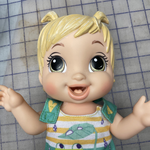 Baby Alive baby gotta bounce blonde hair frog outfit 25+ SFX - Bild 12 von 13