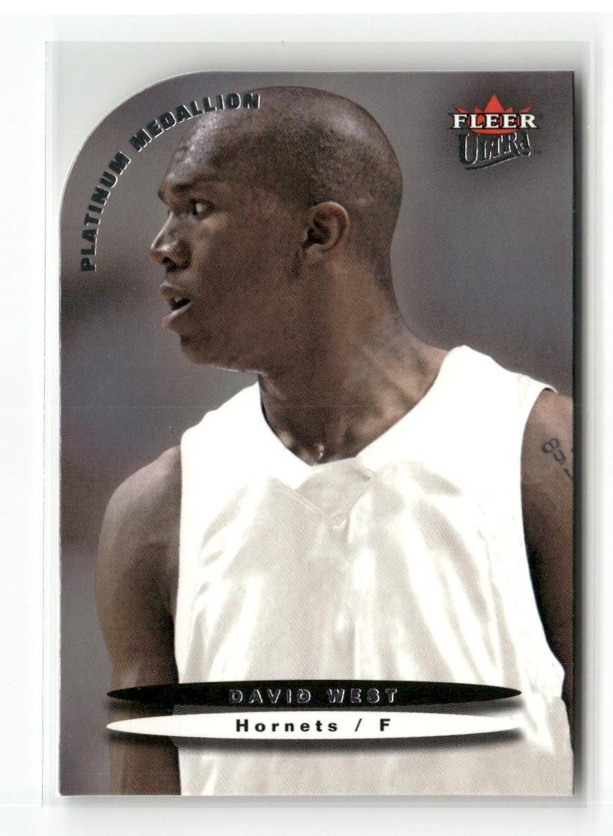 2003-04 Ultra #187 David West Platinum Medallion #/100
