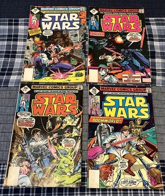 Marvel Comics Bronze Age Star Wars Lot of 4- (1977) Whitman Variants