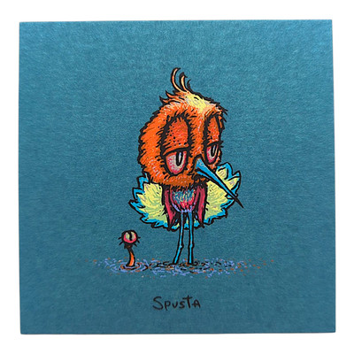 Marq Spusta Skeeter Bird (Medium Teal Shimmer) Micro Print