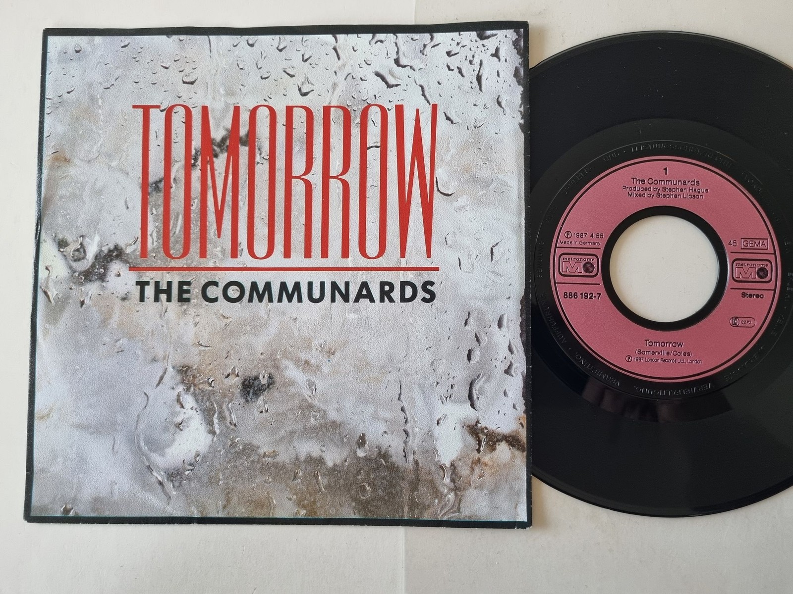 The Communards - Tomorrow 7'' Vinyl Germany