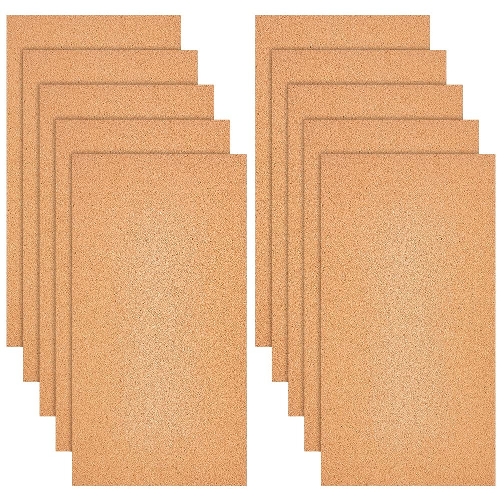 10 Pack Adhesive Cork Sheets 1mm Thick Self Adhesive Backing Cork Sheets
