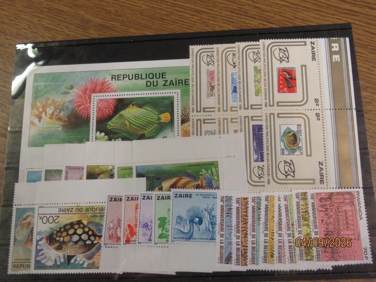 M1665 KONGO CONGO ZAIRE Lot Sätze + Blöcke xx