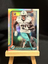 Ollie Gordon II 2025 Topps Chrome #327 Rookie Refractor Miami Dolphins 