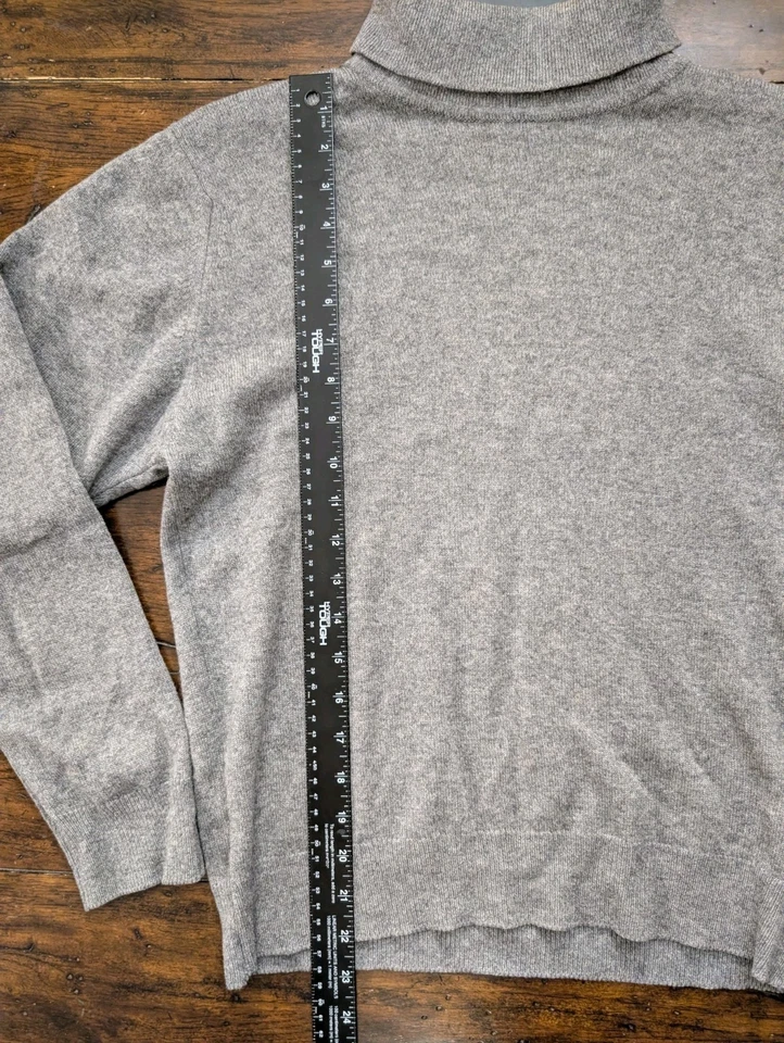 Suéter Pringle of Scotland 100 % cachemir cuello alto 38 cuello redondo jersey gris Foto 3 de 4