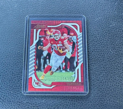 2022 Panini Absolute Travis Kelce Red Squares Parallel 114/499