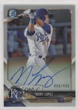 2018 Bowman Chrome Prospect Refractor 406/499 Nicholas Lopez Nicky Auto 2g6