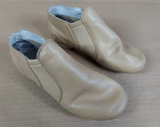 Revolution Dance Wear Shoes Jazz Youth 3.0 ADM Tan Leather 656 Recital Slip On