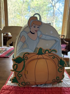  Loungefly Disney Cinderella Ballgown Pumpkin Mini Backpack NEW!
