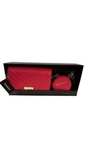 bebe Pink Quilted Wallet & Coin Purse Gift Se...