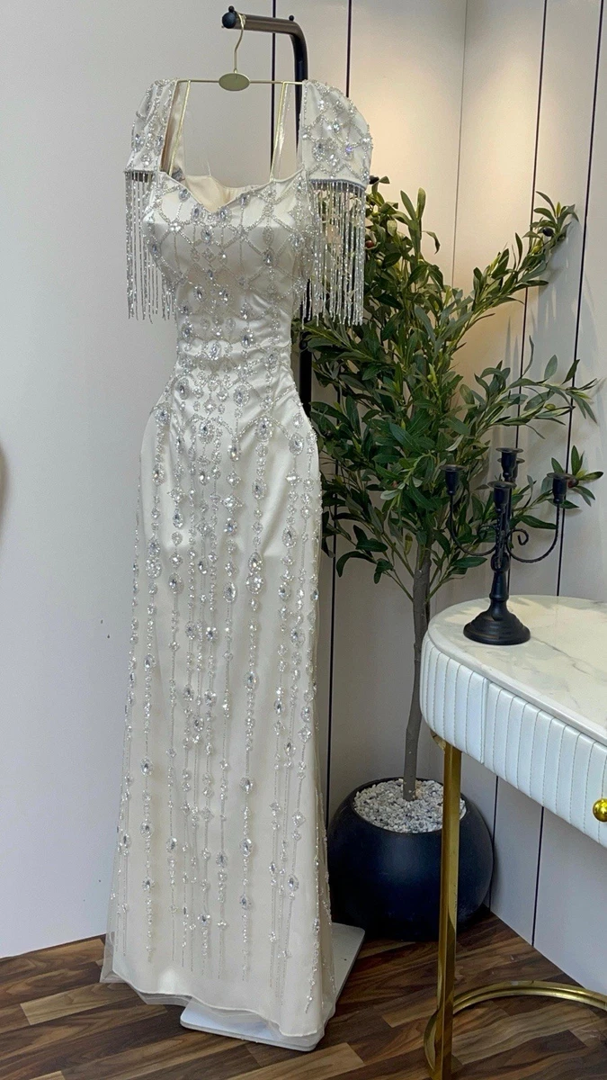 Ivory Beading Column/Sheath Wedding Dresses for sale | eBay