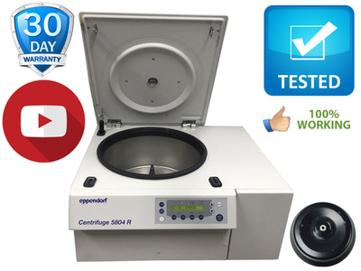 Eppendorf Centrifuge 5804R with FA45-30-11 Rotor Refrigerated Tested Wired 5-20P