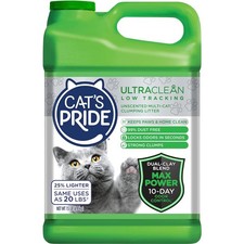 Max Power Natural Cat Litter - Unscented, Hypoallergenic, 99 Dust Free, 15 lbs
