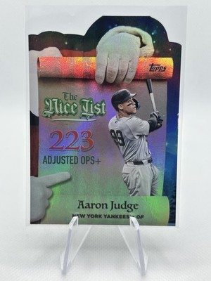 2025 Topps Holiday #MNL-25 Aaron Judge Making The Nice List New York Yankees