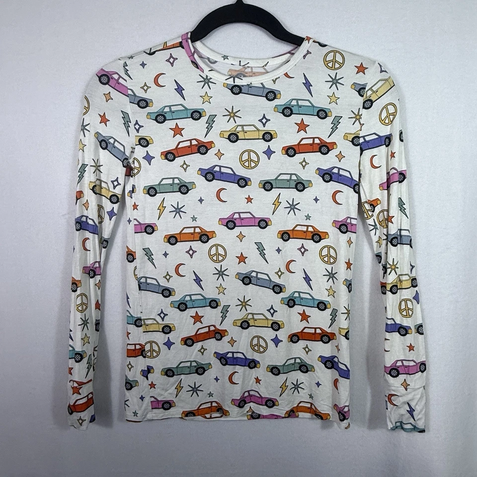 Posh Peanut Desmond Cars Classic Bamboo Long Sleeve Pajama PJ Set Size 10Y-12Y - Image 2 of 4