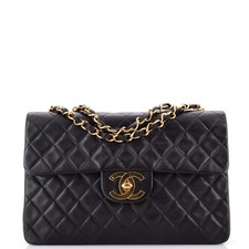 Chanel Vintage Classic Single Flap Bag Quilted Lambskin Maxi