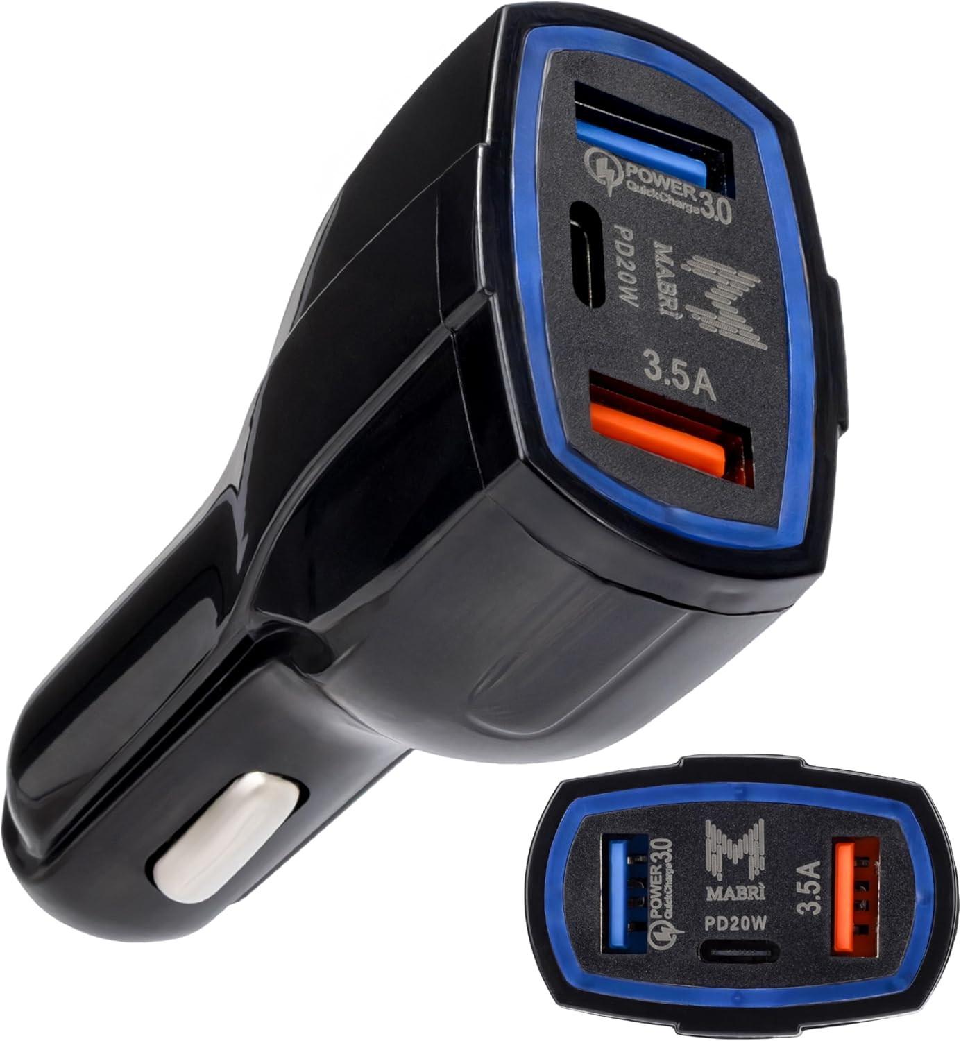 Caricatore Auto Accendisigari USB C 48W Con Ricarica Rapida, Caricabatteria Auto