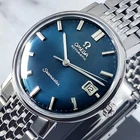 OMEGA SEAMASTER AUTOMATIC 24 JEWELS CAL.562 DATE BLUE DIAL VINTAGE MEN'S WATCH