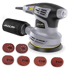  5-Inch Random Orbital Sander with 18Pcs Sandpapers, 13000RPM 6 Variable Speed 