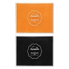 2Pcs Large Black and Orange Stamp Ink Pad, Washable Craft Stamps Inkpad